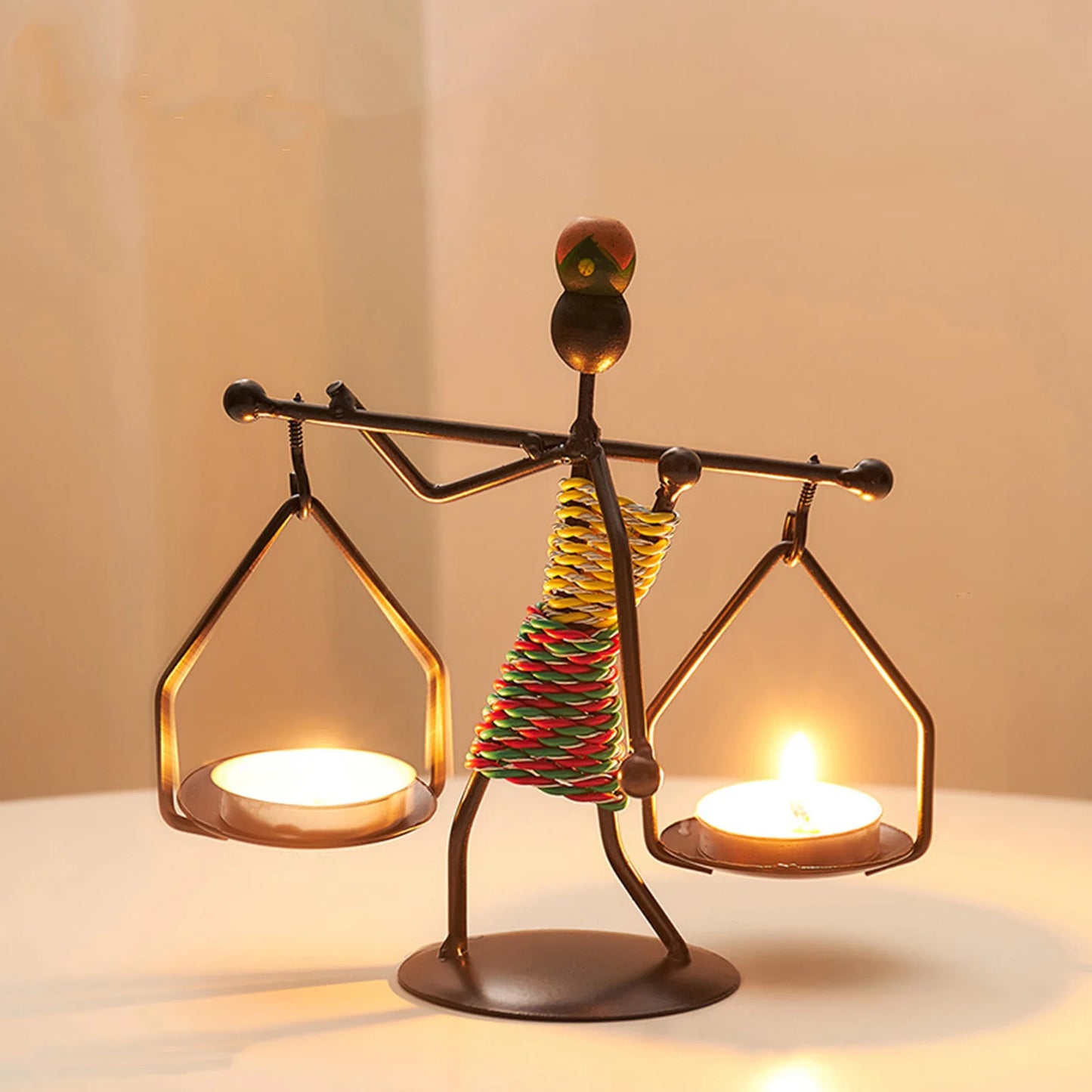 African Metal Candle Holder – Elegant Home Decor & Wedding Centerpiece