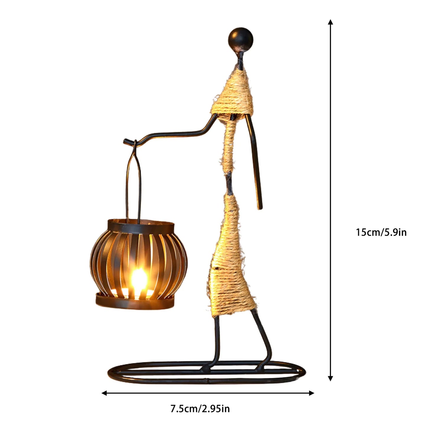 African Metal Candle Holder – Elegant Home Decor & Wedding Centerpiece