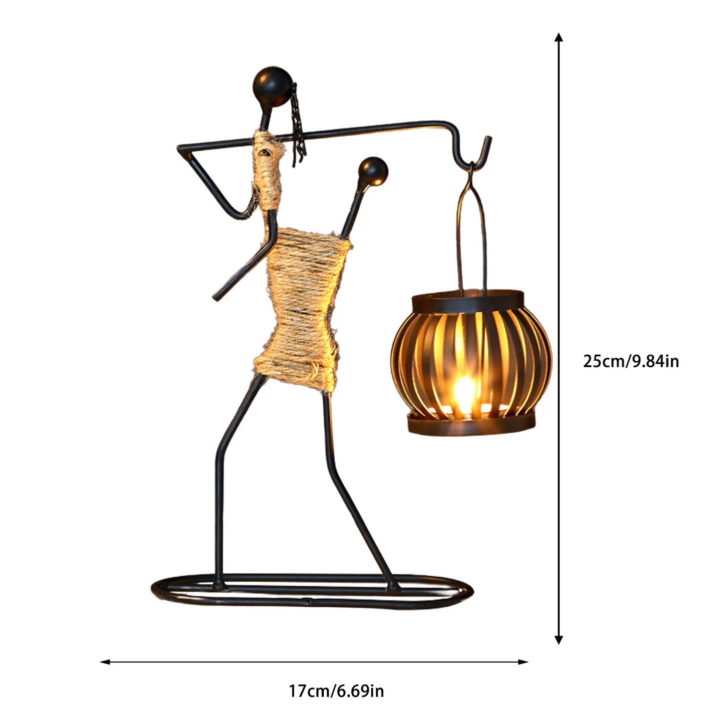 African Metal Candle Holder – Elegant Home Decor & Wedding Centerpiece