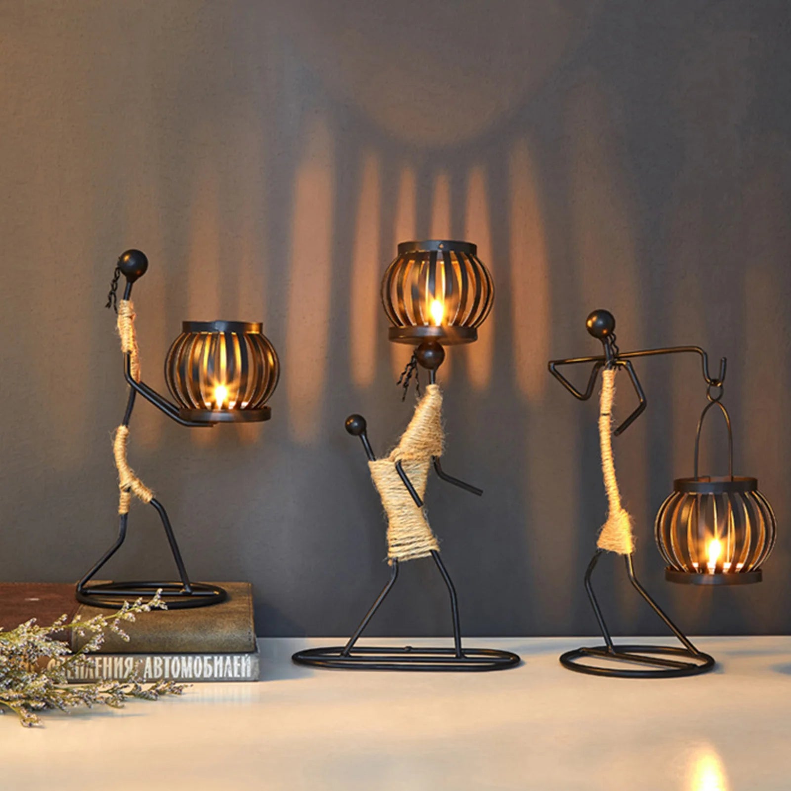 African Metal Candle Holder – Elegant Home Decor & Wedding Centerpiece
