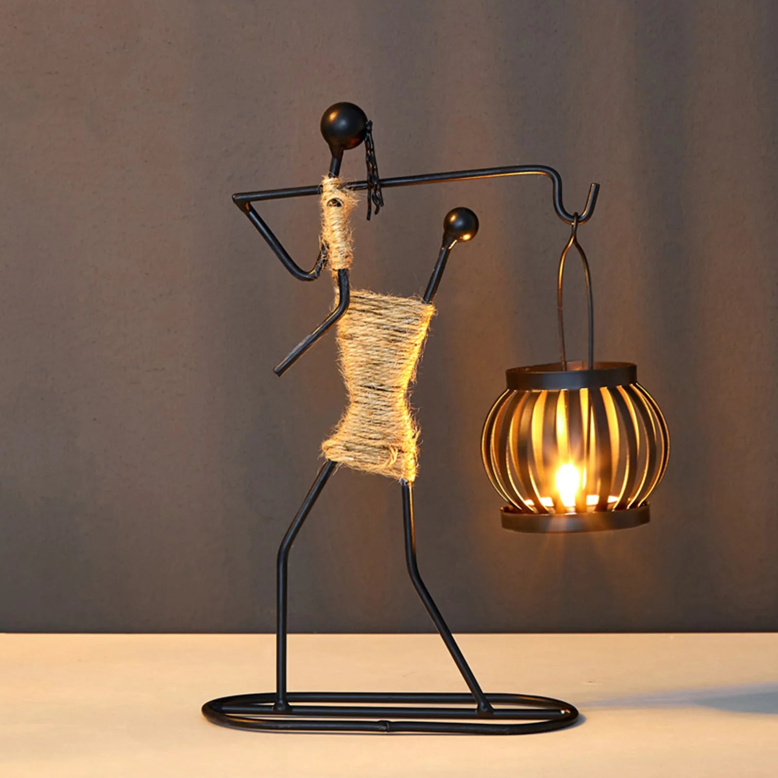 African Metal Candle Holder – Elegant Home Decor & Wedding Centerpiece