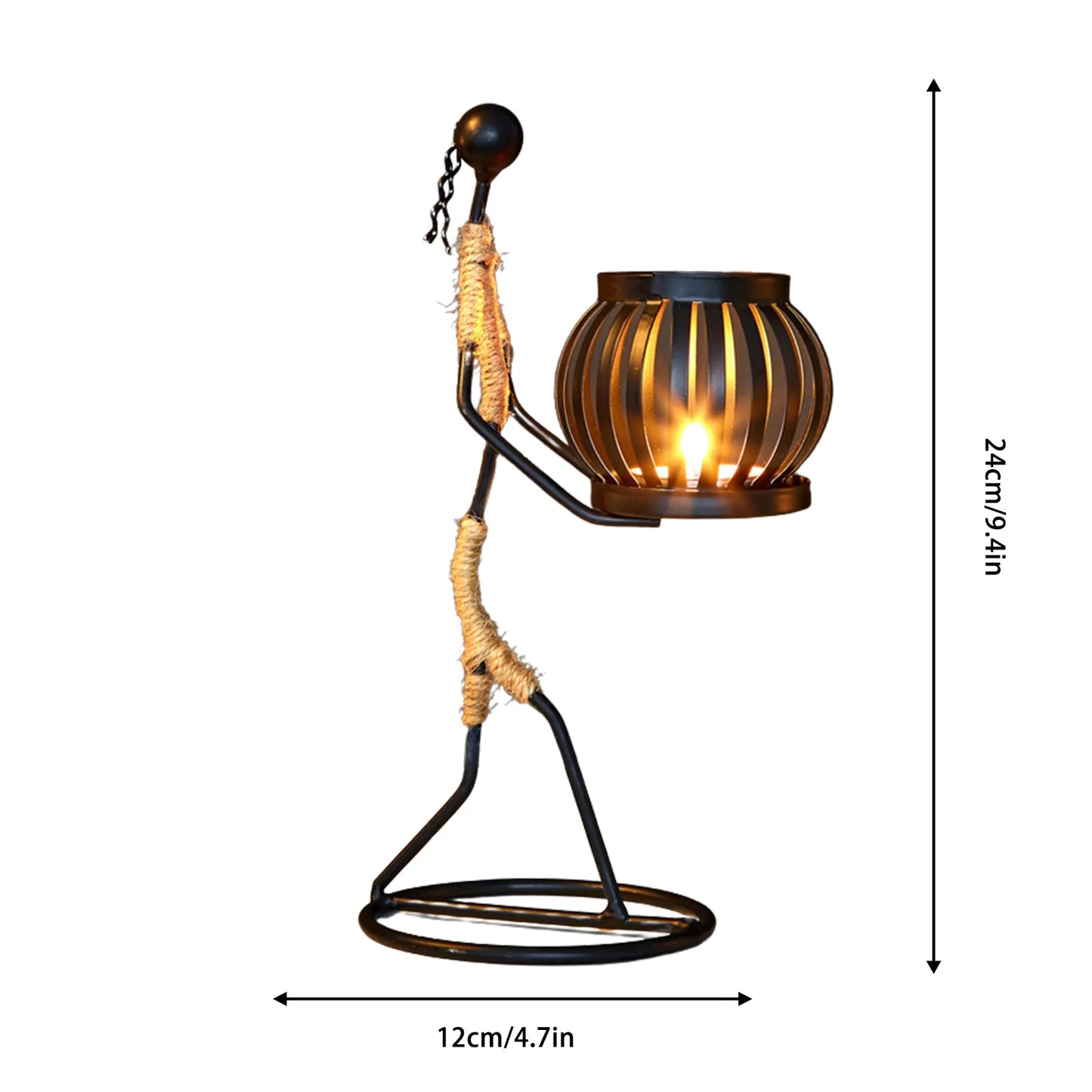 African Metal Candle Holder – Elegant Home Decor & Wedding Centerpiece