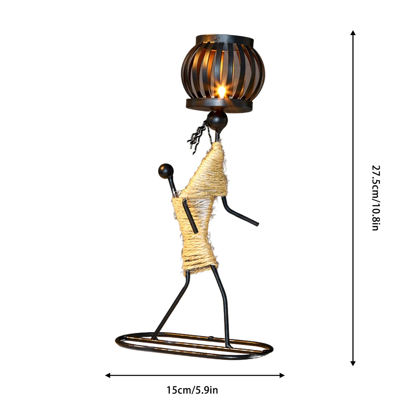 African Metal Candle Holder – Elegant Home Decor & Wedding Centerpiece